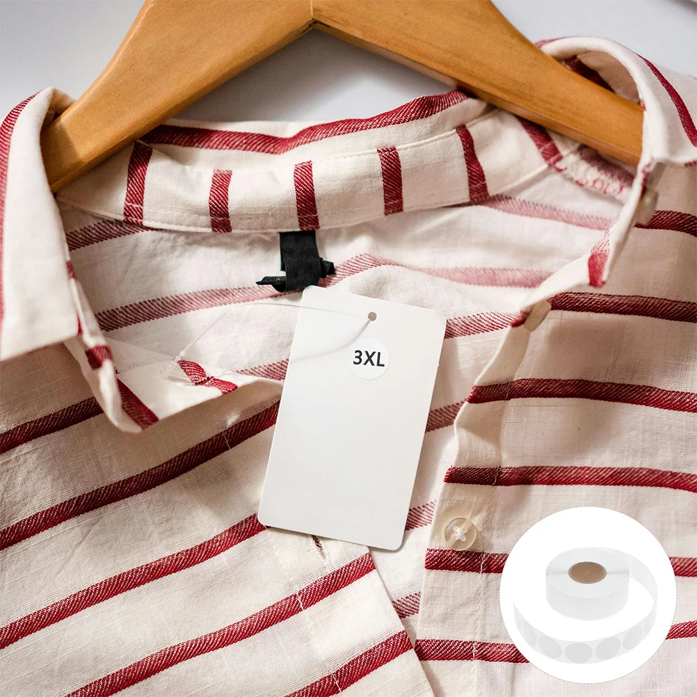 

5 Rolls Round Label Stickers Self-Adhesive Dot Stickers 1.3cm Diameter for Office Retail Home Classroom Warehouse Food Service