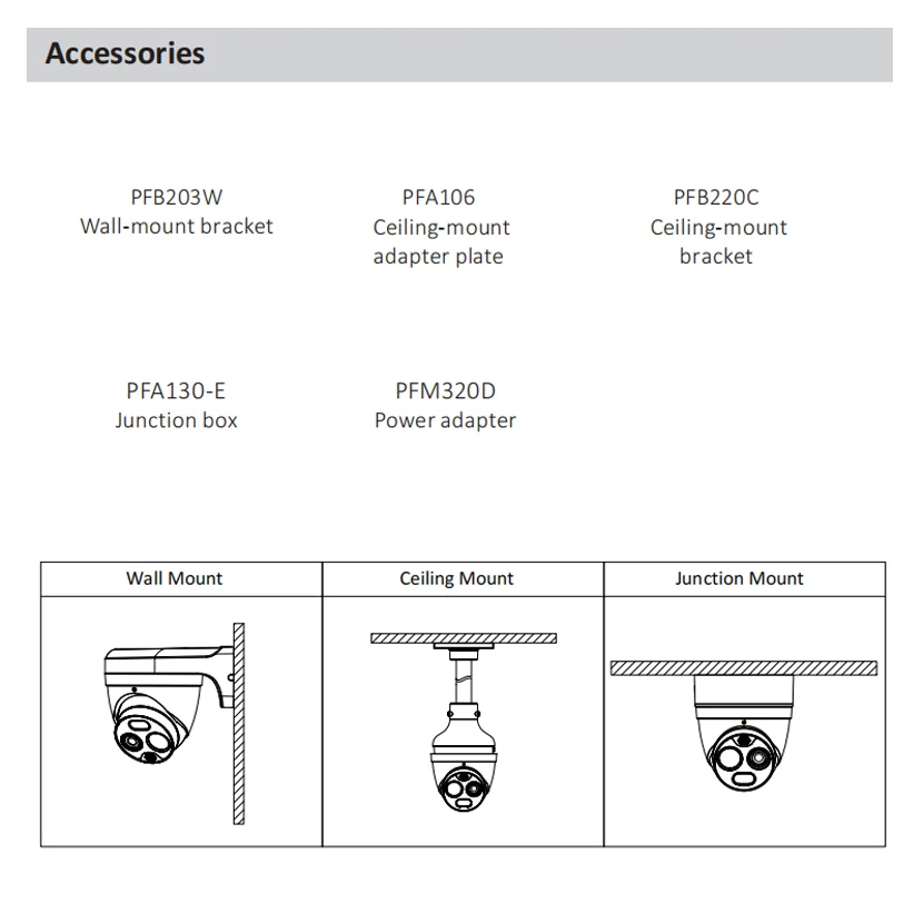 Original Dahua TPC-DF1241-B2F2-DW-S8, TPC-DF1241-S8 Eureka Series 4MP POE IP67 Thermal Network Mini Hybrid Eyeball Camera