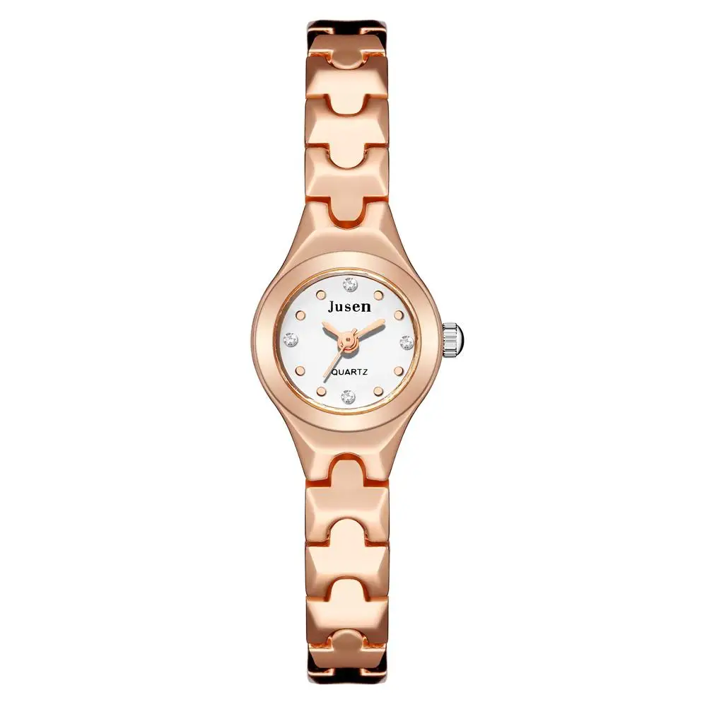 Fashion Women Watches Rose Gold Luxury Stainless Steel Qualities Small Ladies Wristwatches Diamond Female Bracelet Watch Gifts