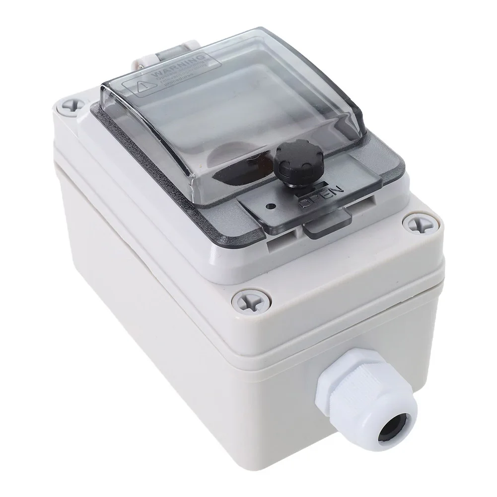 1pc caixa de botão de controle à prova dwaterproof água único furo ao ar livre interruptor de botão de parada de emergência cogumelo auto-travamento interruptores de botão