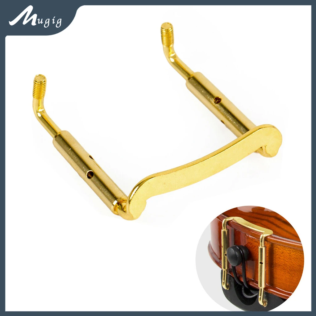 

Golden Finish 3/4 4/4 Size Fiddle Violin Chin Rest Clamps Screw Violino Side Block Tailpiece Chinrest Strength Part Accessories