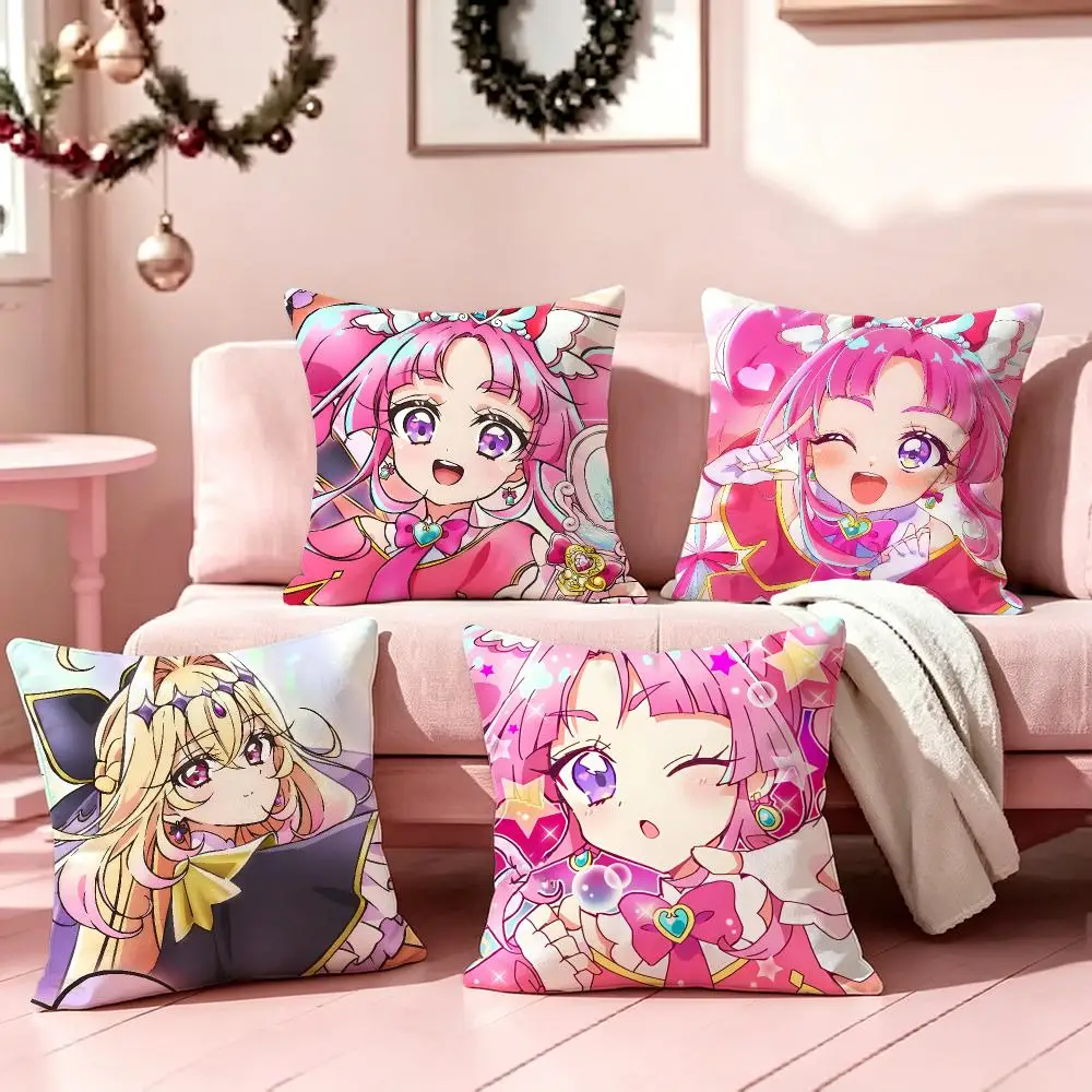 Anime Detective PrecureS Cushion Cover Pillow Short Plush Pillow Cute Simple Style For Living Room Bedroom Birthday Gift
