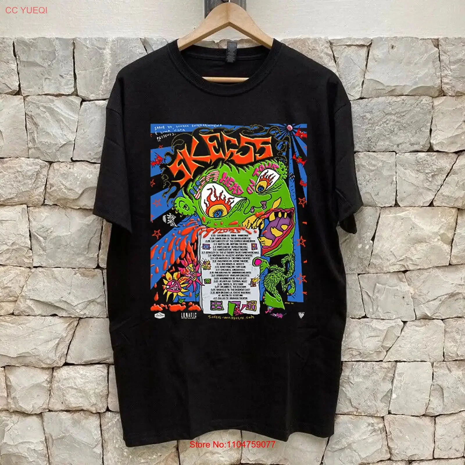 Skegss Band USA Head On Tour 2025 T Shirt Full Size S 5XL ET1128 vintage Washed Versatile graphic Slightly fashion Soft homme