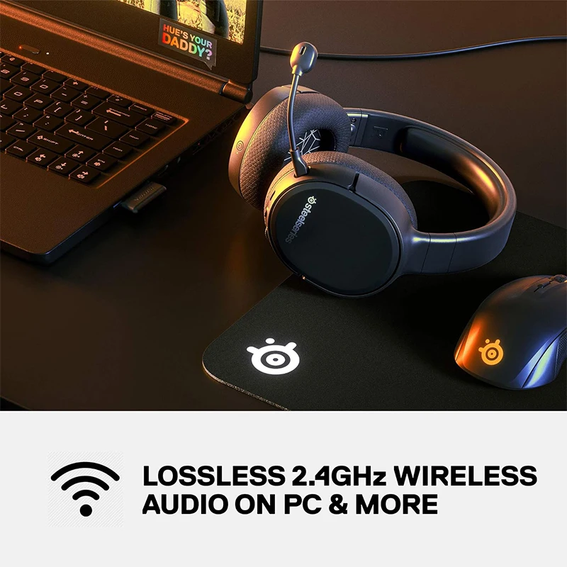 SteelSeries Arctis 1 Wireless Gaming Headset – USB-C – Detachable Clearcast Microphone – for PC, PS4, Nintendo Switch and Lite