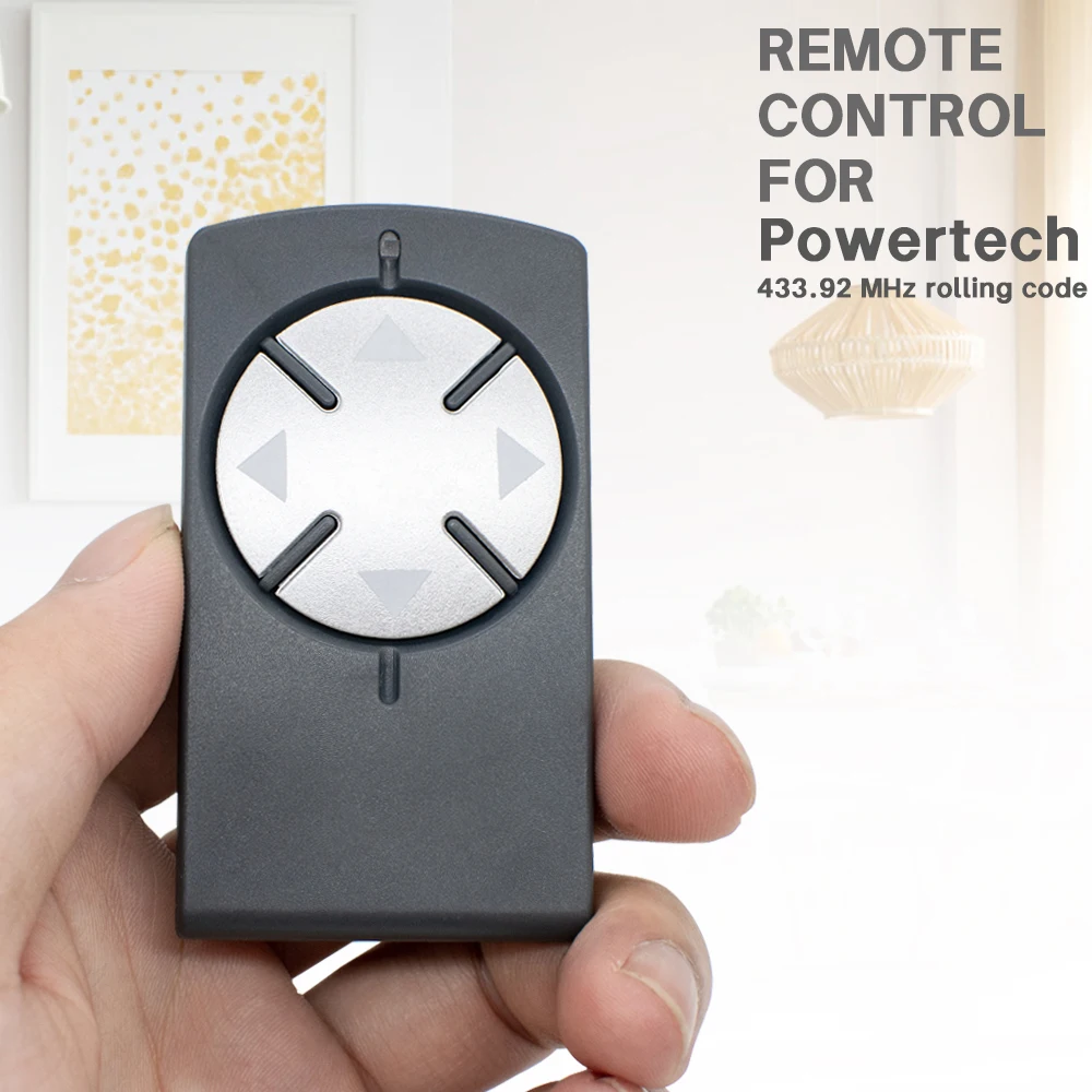 1/2PCS Powertech PR4 PR2 PR1 Garage Door Remote Control 433MHz Rolling Code Gate Opener Handheld Transmitter