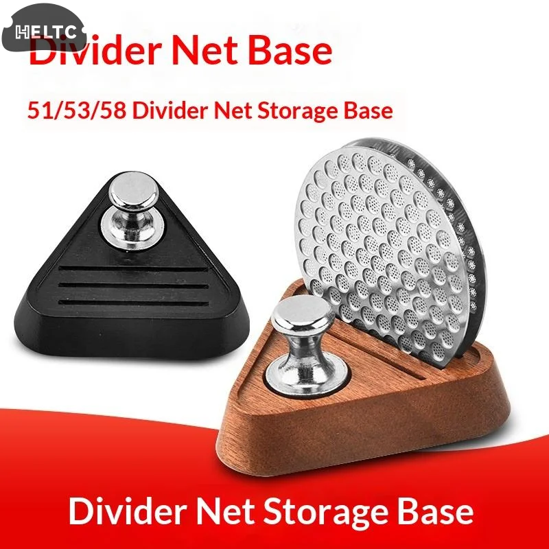 1PCS 51/53/58MM Portafilter Espresso Universal Filter Storage Rack Coffee Puck Screen Stand Reusable Wooden Coffee Filter Stand