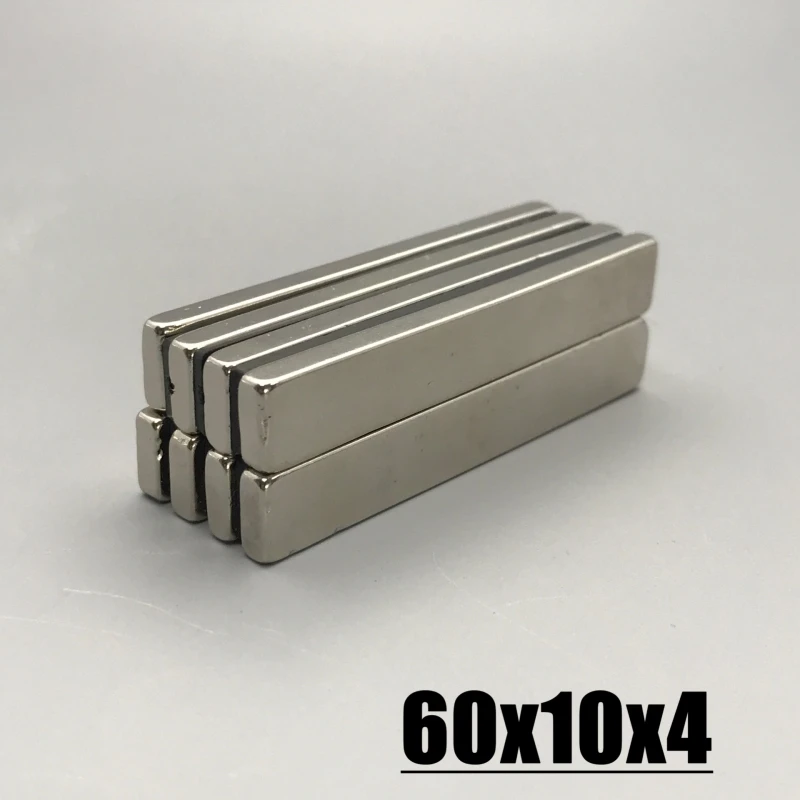 60x10x4mm Magnet 1-30pcs 60*10*4mm Magnet Accessory N35 NdfeB Neodymium Permanent Magnetic Imanes Magnet Fridge Magnets