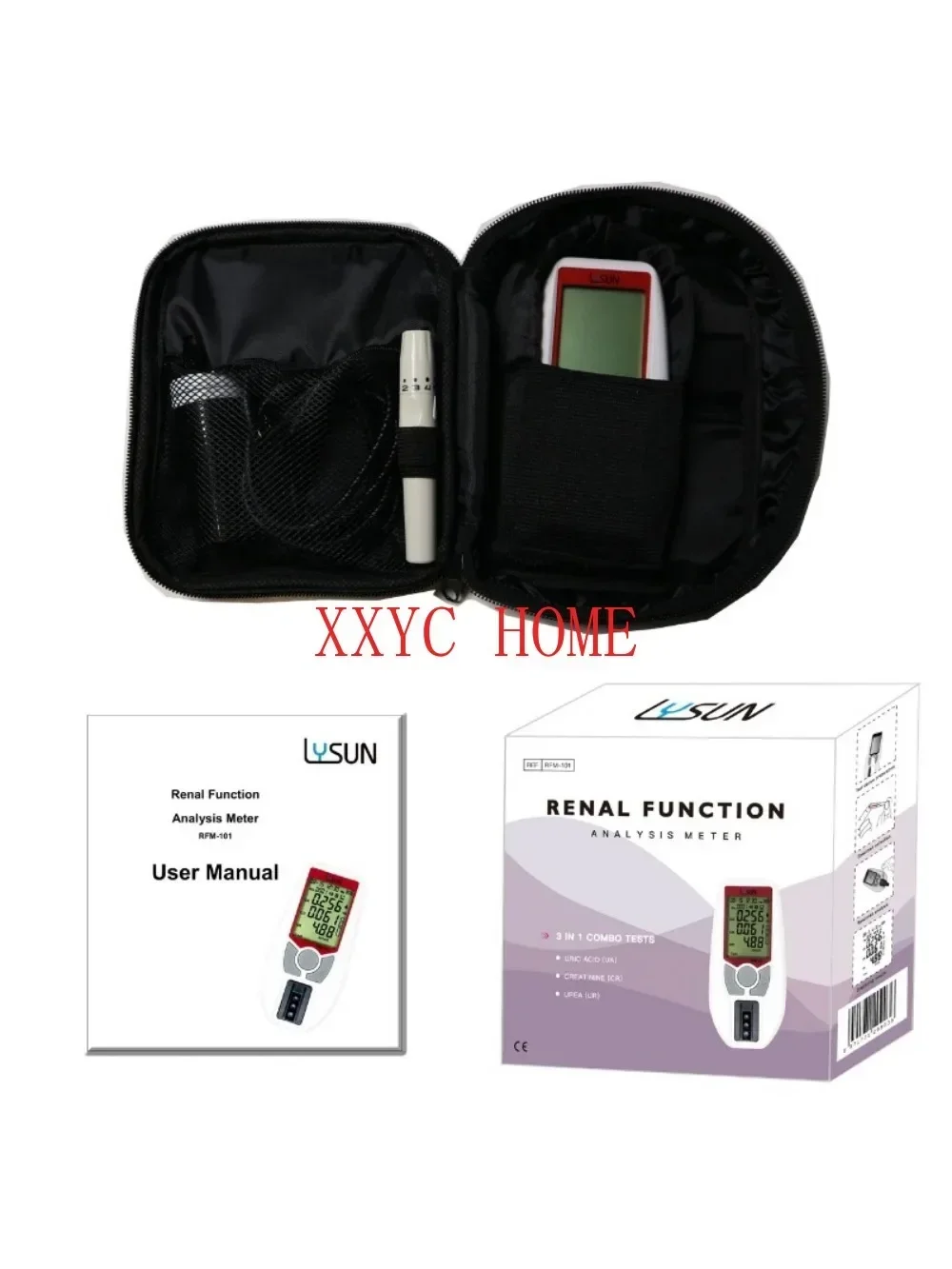 kidney function test renal function meter uric acid+creatinine+urea 3in1test analyzer with lab quality for clinic use