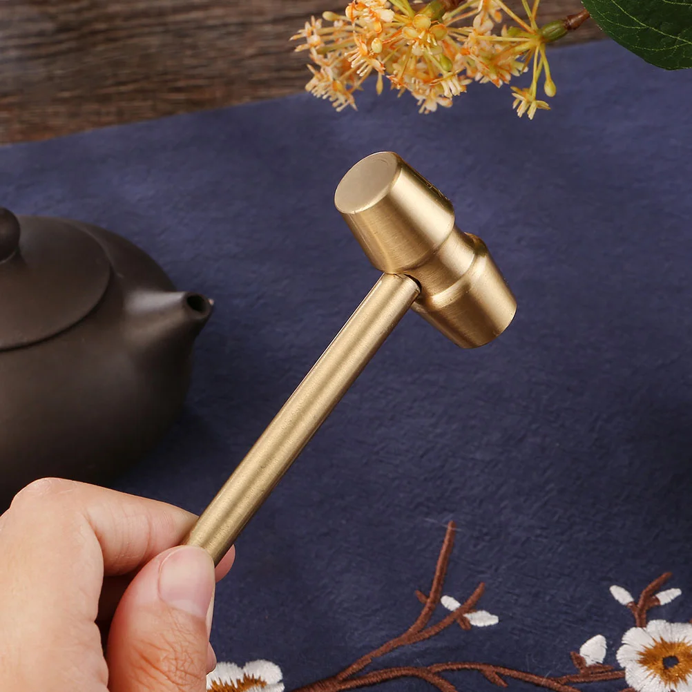 Vintage Hammer Ornament Statue Decor Toy Set Desktop Figurine Brass Shaped Retro Appearance