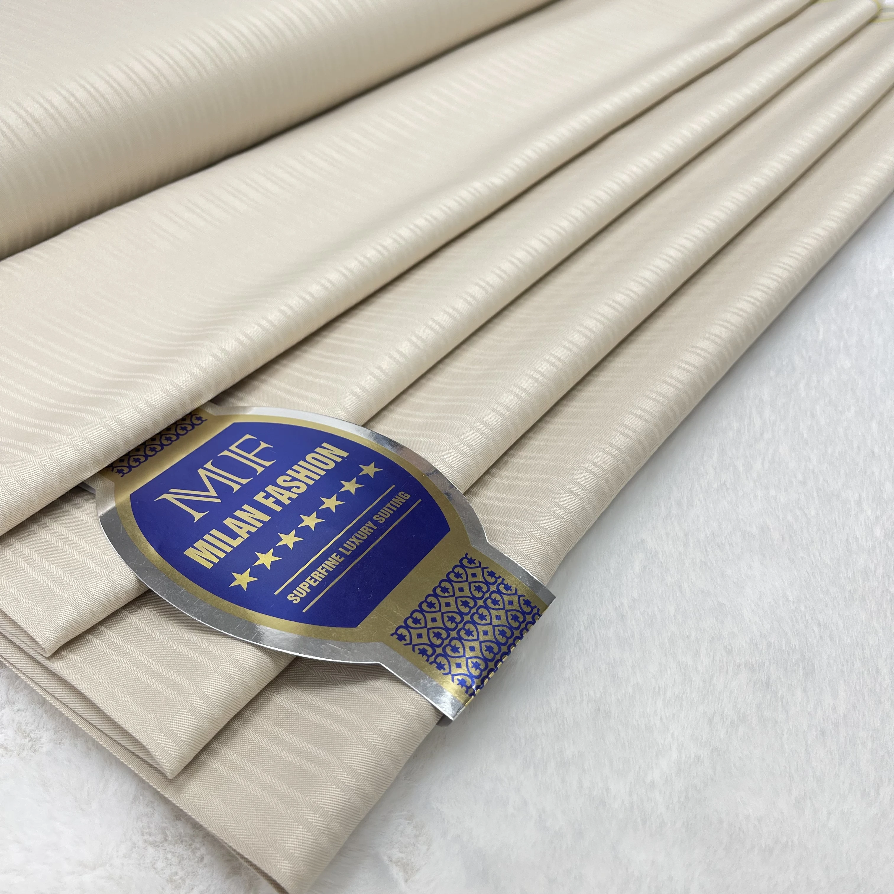 فاخر الأزرق 5 ياردة Atiku المواد 100% القطن جودة عالية لينة الأفريقي Atiku النسيج السويسري الفوال القطن للرجال القماش Se H185-1