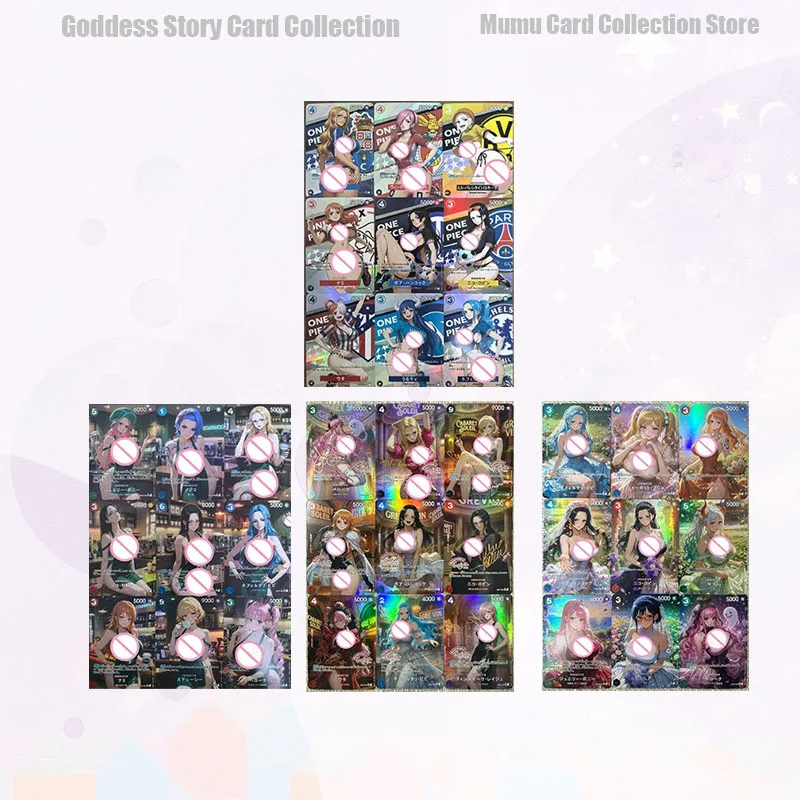 Japanese Anime ONE PIECE DIY Custom Cards  Nefertari D. Vivi Boa Hancock Perona Yamato Nami Vinsmoke Reiju Collectible Cards