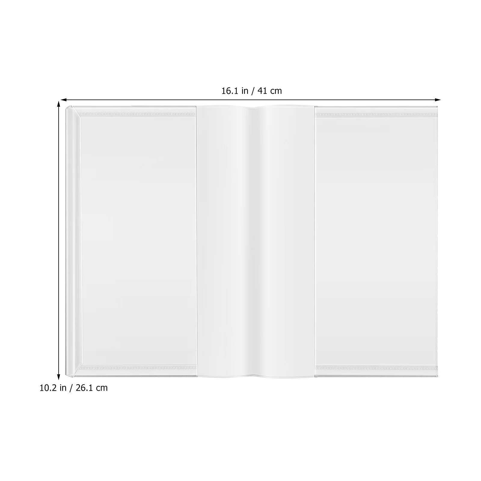 10 個の透明ブックカバー防水保護スリーブクリアブックプロテクター教科書学校用雑誌カバー