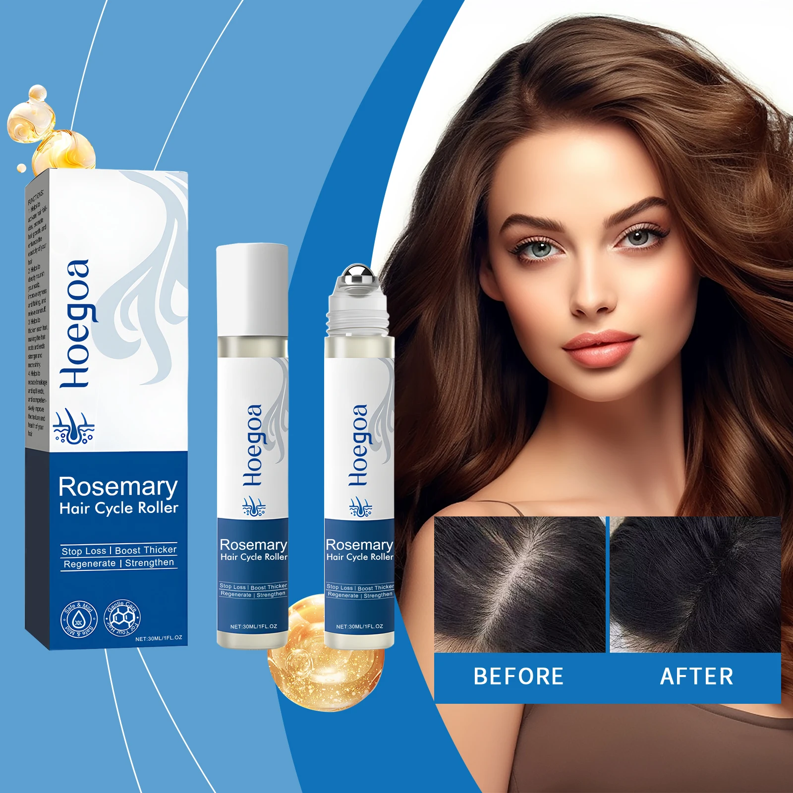 

Hair growth ball essence can remove dandruff reduce hair breakage bifurcate increase hair density nourish strengthen toughen