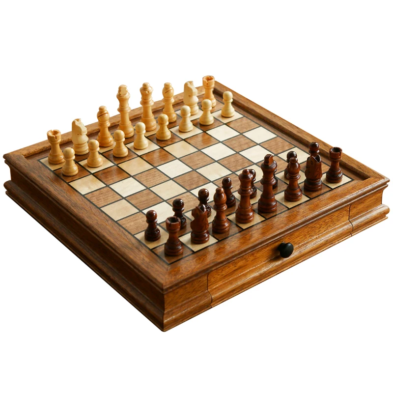 

Роскошный деревянный набор шахмат, магнитные шахматные фигуры, креативный тип ящика, шахматная доска, забавные семейные настольные игры для детей, хорошие подарки