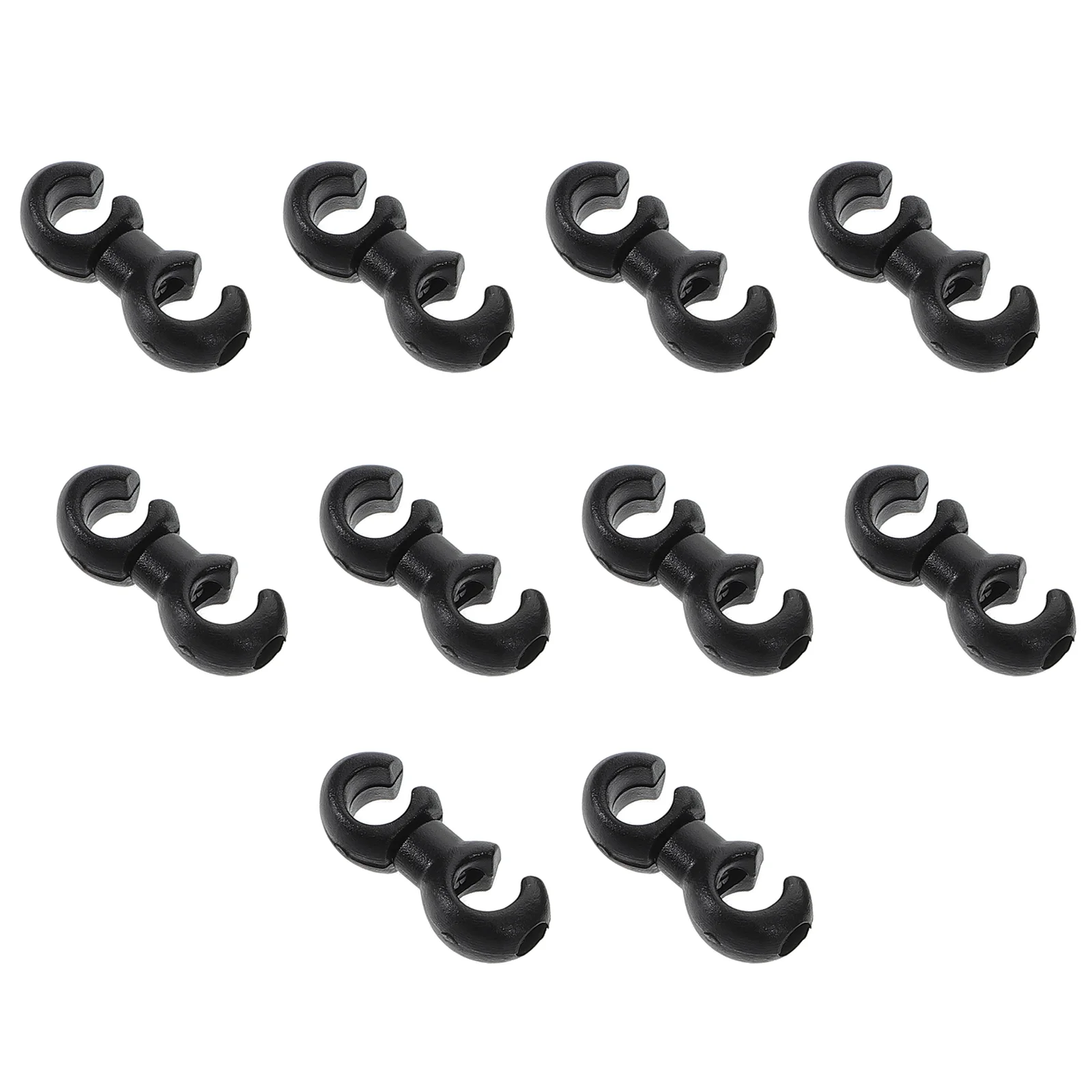 

10 PCS Bicycle Buckle Bike Clips Tube Clamp Organizer Brake Shift Cable Base Accessory Guide Black