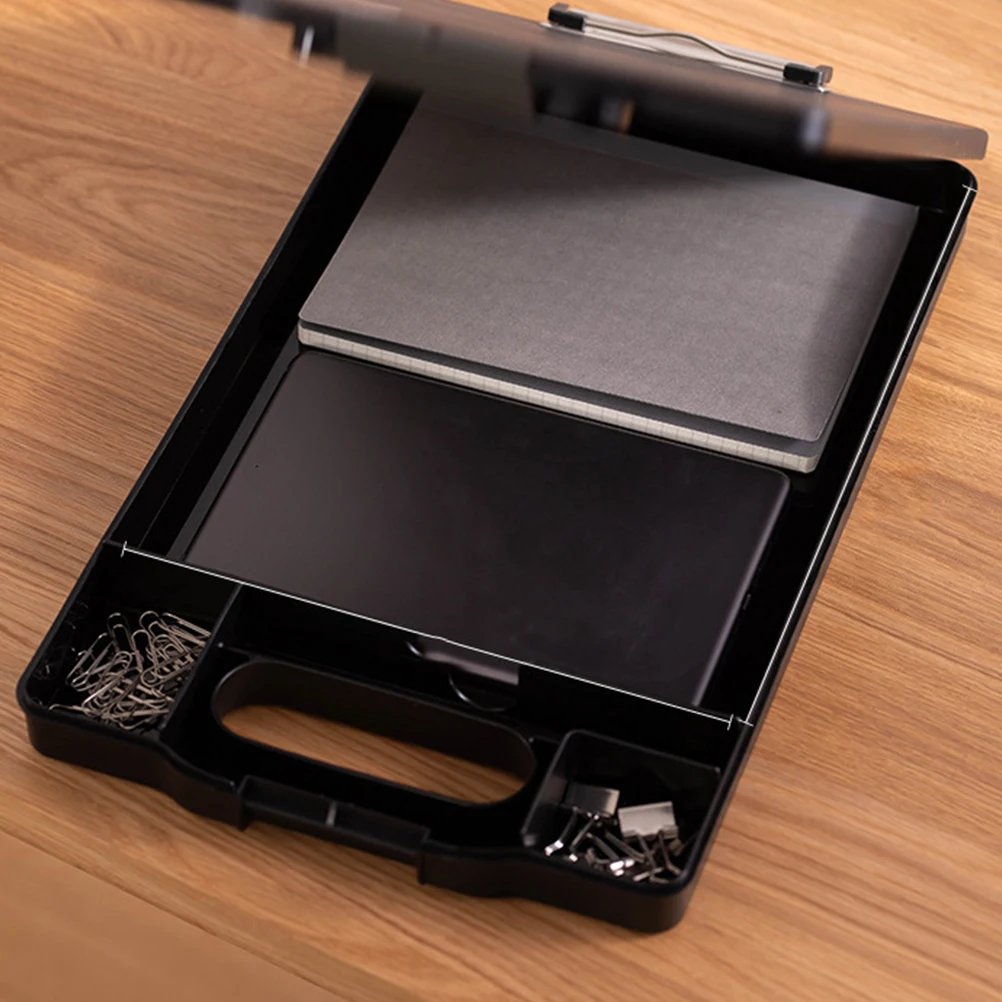 

Portable Clipboard Storage Box Multifunction File Folder Openable Paper Organizer Lightweight Pp Plastic Case For Office School