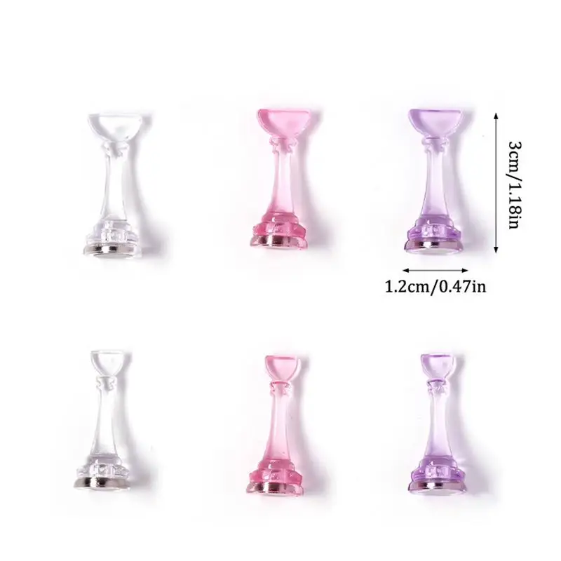 Nail Display Acrylic Nail Display Stand Tips Holder Magnetic Nail Practice Stand
