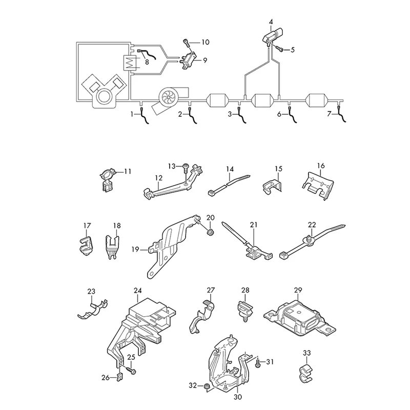 

For Q7 2015-2021 Compatible 12V Car NOX Sensor 5WK97309 4M0907807G Nitrogen Oxide Sensor