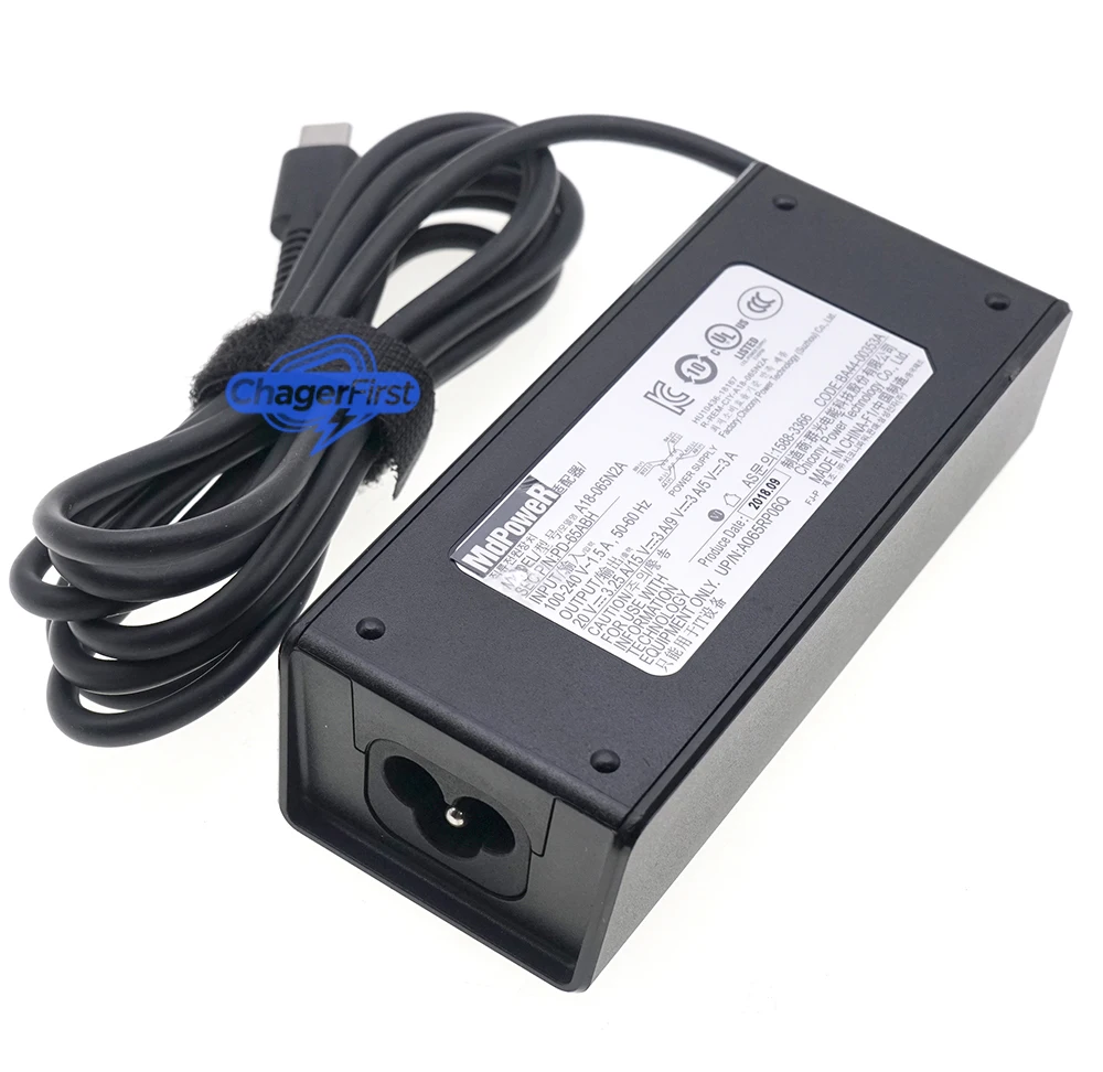 A18-065N2A PD-65ABH 20V 3.25A 65W USB-C AC Adapter for Samsung Galaxy Book NP750XDA NT750XED NP930MBE NP950SBE BA44-00353A