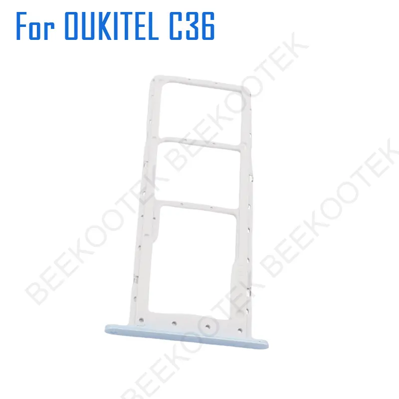 New Original OUKITEL C36 SIM Card Tray Sim Card Holder Tray Card Slot Adapter Accessories For OUKITEL C36 Smart Phone