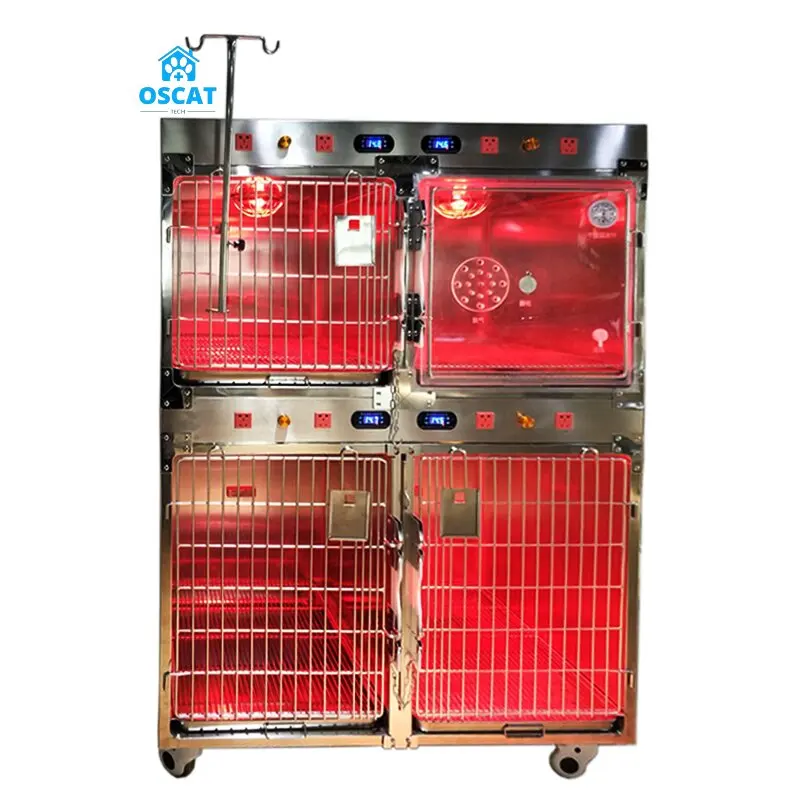 

OSCAT Cheap Veterinary Instrument Veterinary Anesthesia Oxygen Cage for Pet Hospital