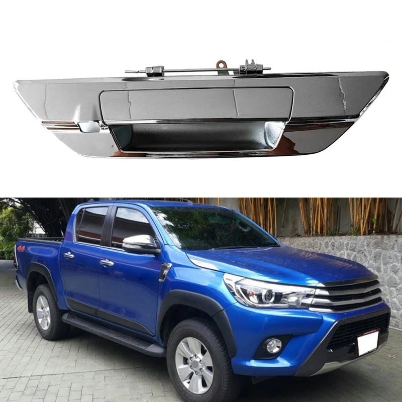 69090-0K120 For Toyota Hilux Revo 2015-2020 Tailgate Chrome Handle With Camera Provision Hole 690900K120