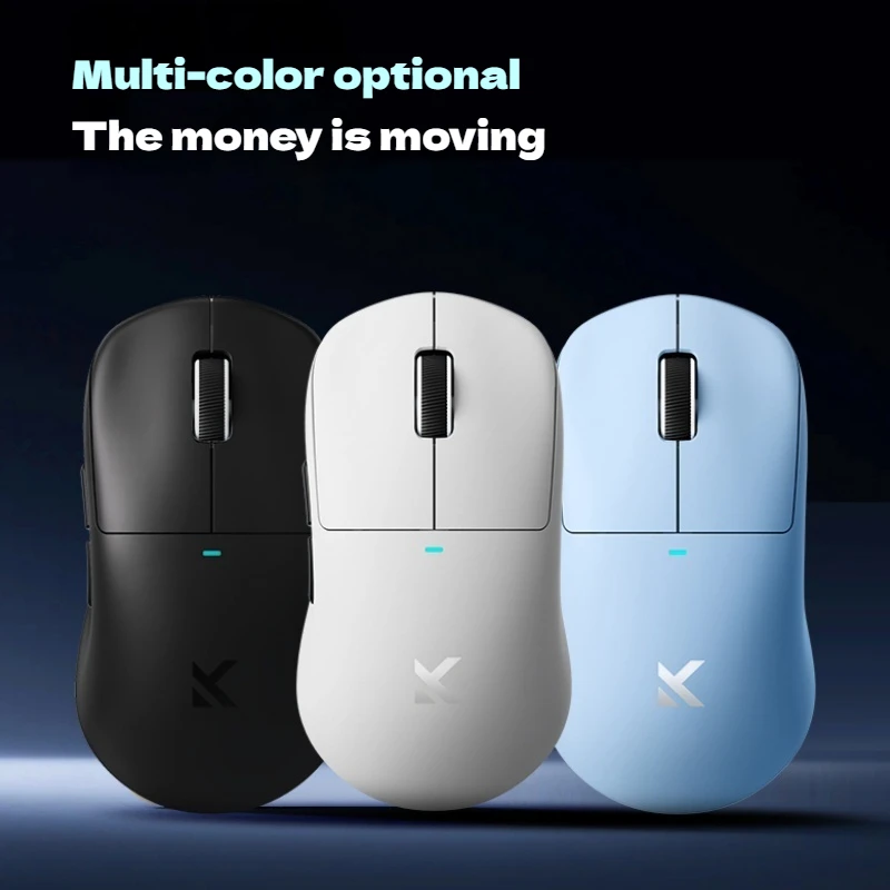 ماوس ألعاب Mchose M7 Ultra E-Sports سماعة لاسلكية تعمل بالبلوتوث اتصال ثلاثي الأوضاع Paw3950 42000dpi مزدوج 8k دفتر خفيف الوزن