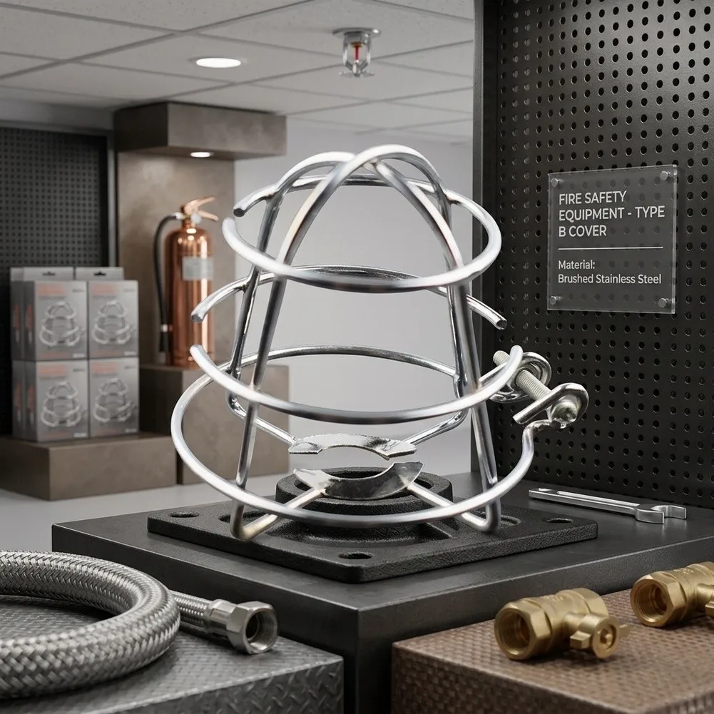 Stainless Steel Spray Head Rack Protective Cover 6 Pack for Fire Sprinkler Head Dust Debris and Protection Applications
