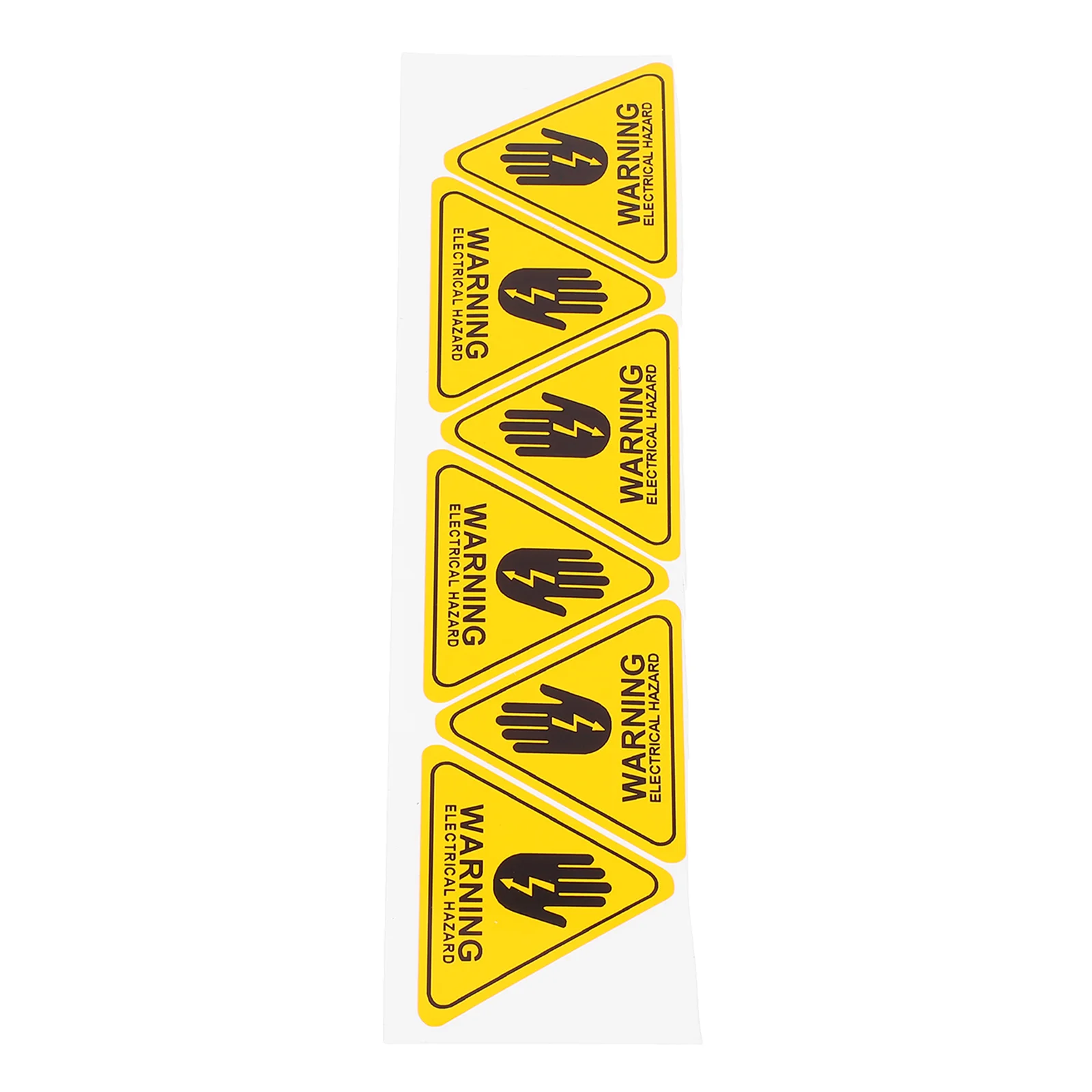 6 Pcs Logo Stickers Electrical Safety Label Right-angle Protector Pvc Self-adhesive Fence Warning Signs