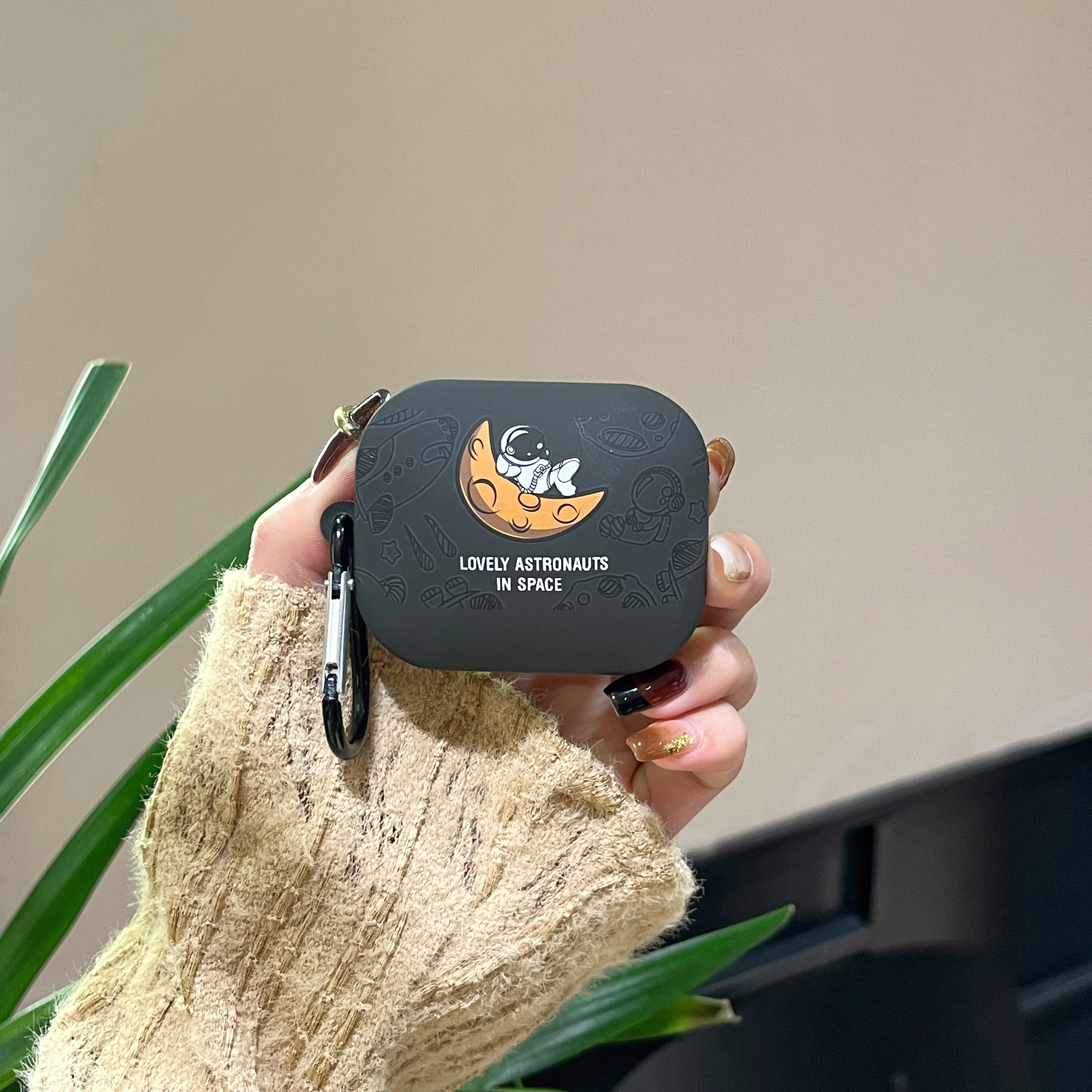 Astronaut Crystal Stickers Earphone Case For Xiaomi Redmi Buds 5 Wireless Bluetooth Headphone Cute Space Man Protective Cover