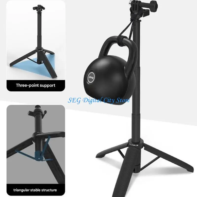 

U75B Practical Handheld Support Tripod 1/4 Screw Two Claws Mount For Video Recording Secure Fastening System