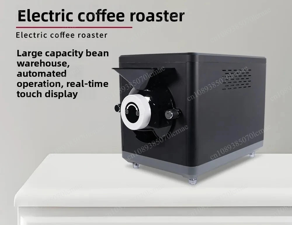 Electric Coffee Roaster 1kg Capacity for Home Commercial Use Coffee Bean Grain Nut Herb Roasting Machine Adjustable Temperature