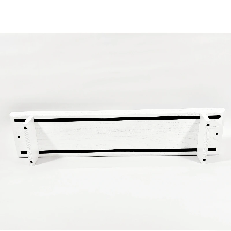 حامل شاشة خشبي من خشب الرماد الأبيض H20 حامل أجهزة الكمبيوتر المحمولة مع تصميم وحدات وحامل كمبيوتر منظم مكتب مريح #6