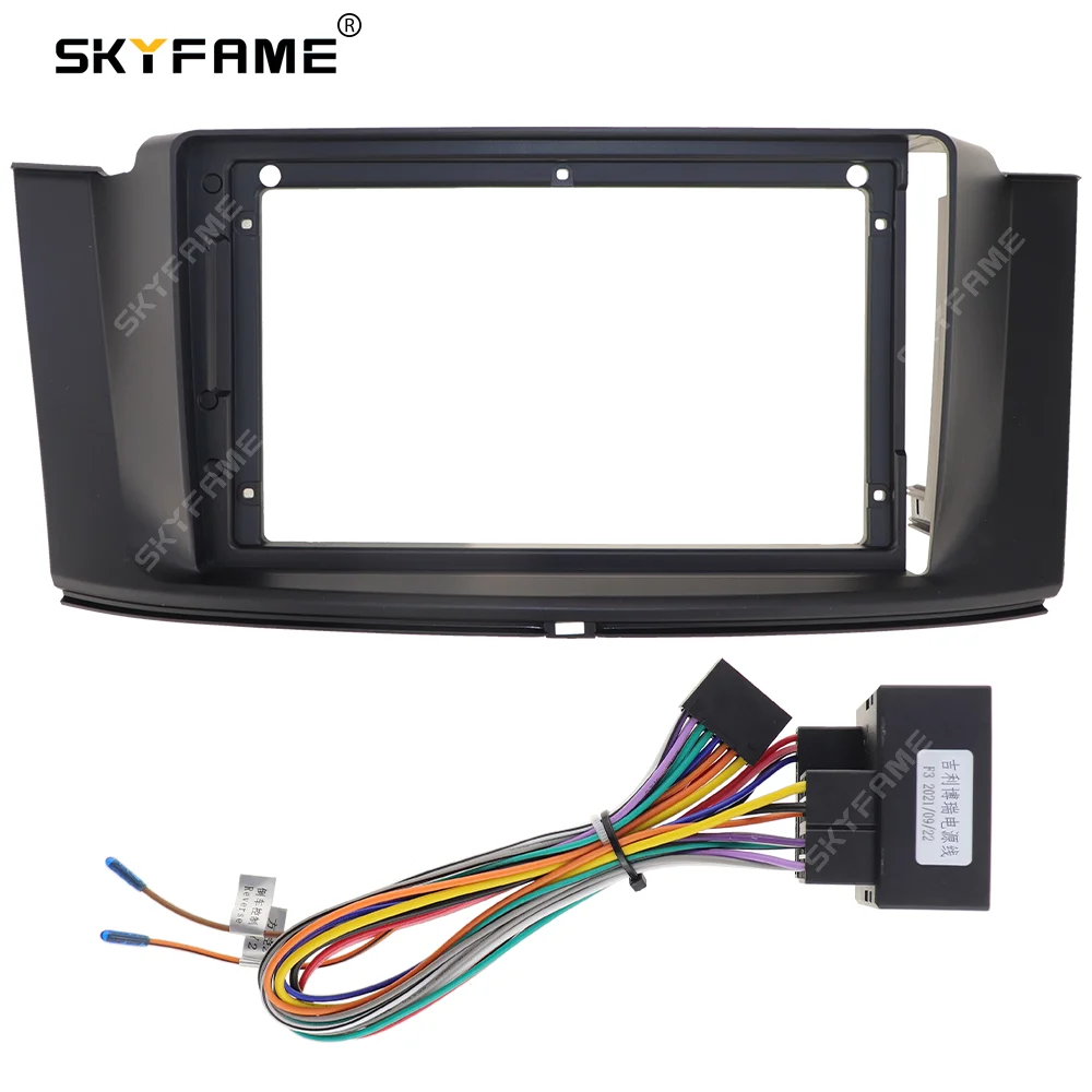 SKYFAME-Adaptador de Fascia para marco de coche, Kit de Panel de montaje para tablero de Radio Android para Geely Borui GC9