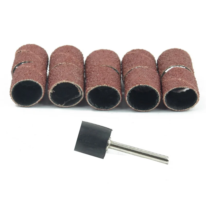 

ABUF 51Pcs Sandpaper Ring Grinding Head Sandpaper Roll Metal Derusting Polishing Round Play DIY Grinding Wheel