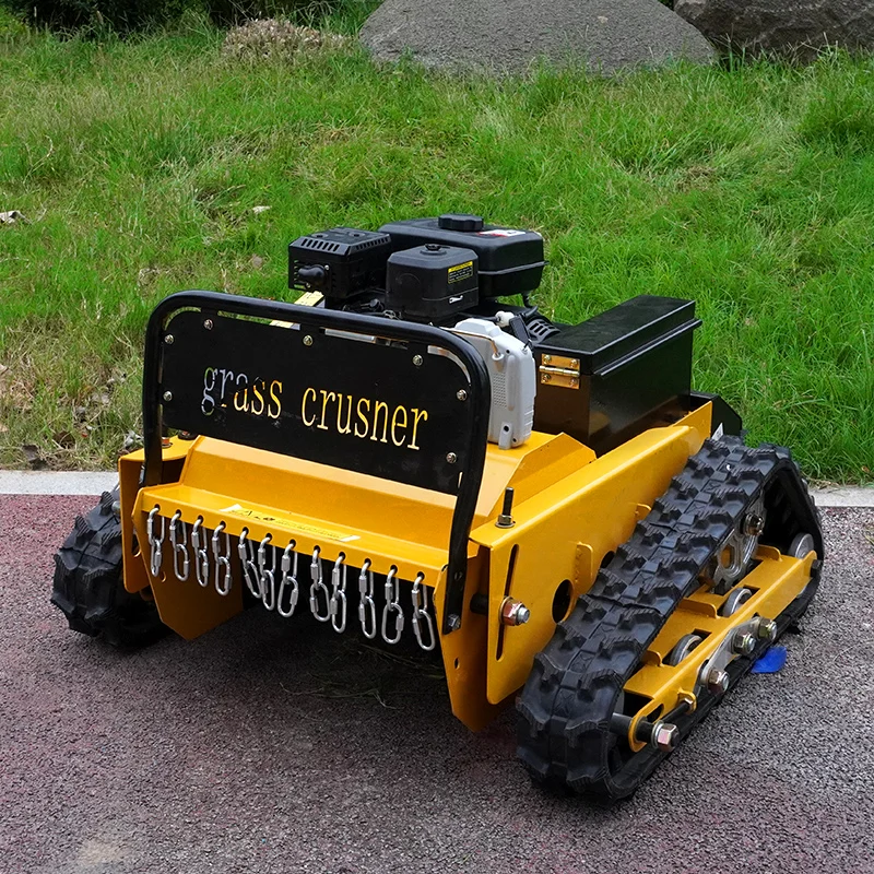 Customized High Quality All Terrain Ai Remote Lawn Mower With Engine 550mm 800mm Remote Control Agricultural  Lawn mower