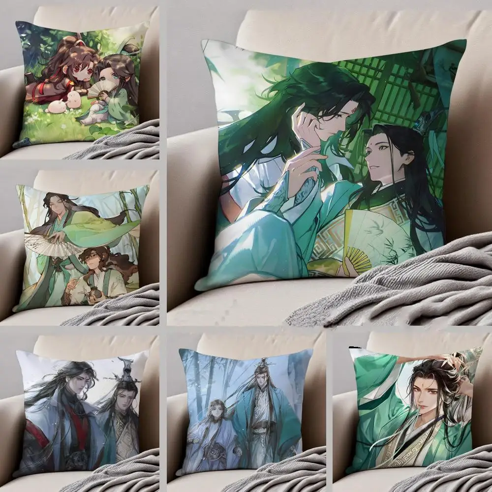 S-Scum Villains Self-Saving System Cushion Cover Throw Pillow Cover Hidden Button Durable Polyester Chair Cushion