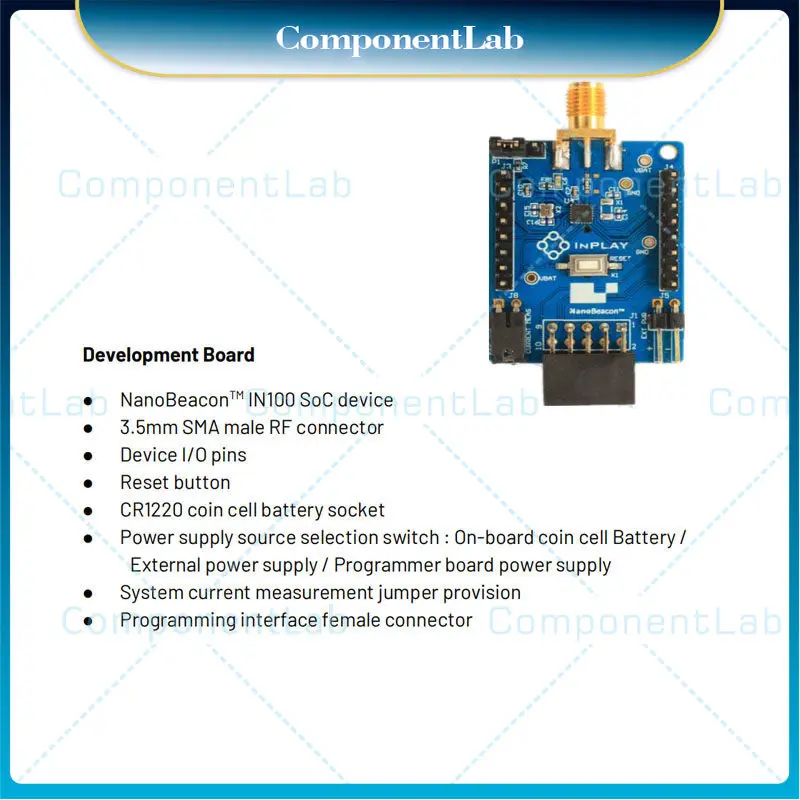 New original INPLAY non-programmable IN100 development board learning kit with Bluetooth broadcasting function