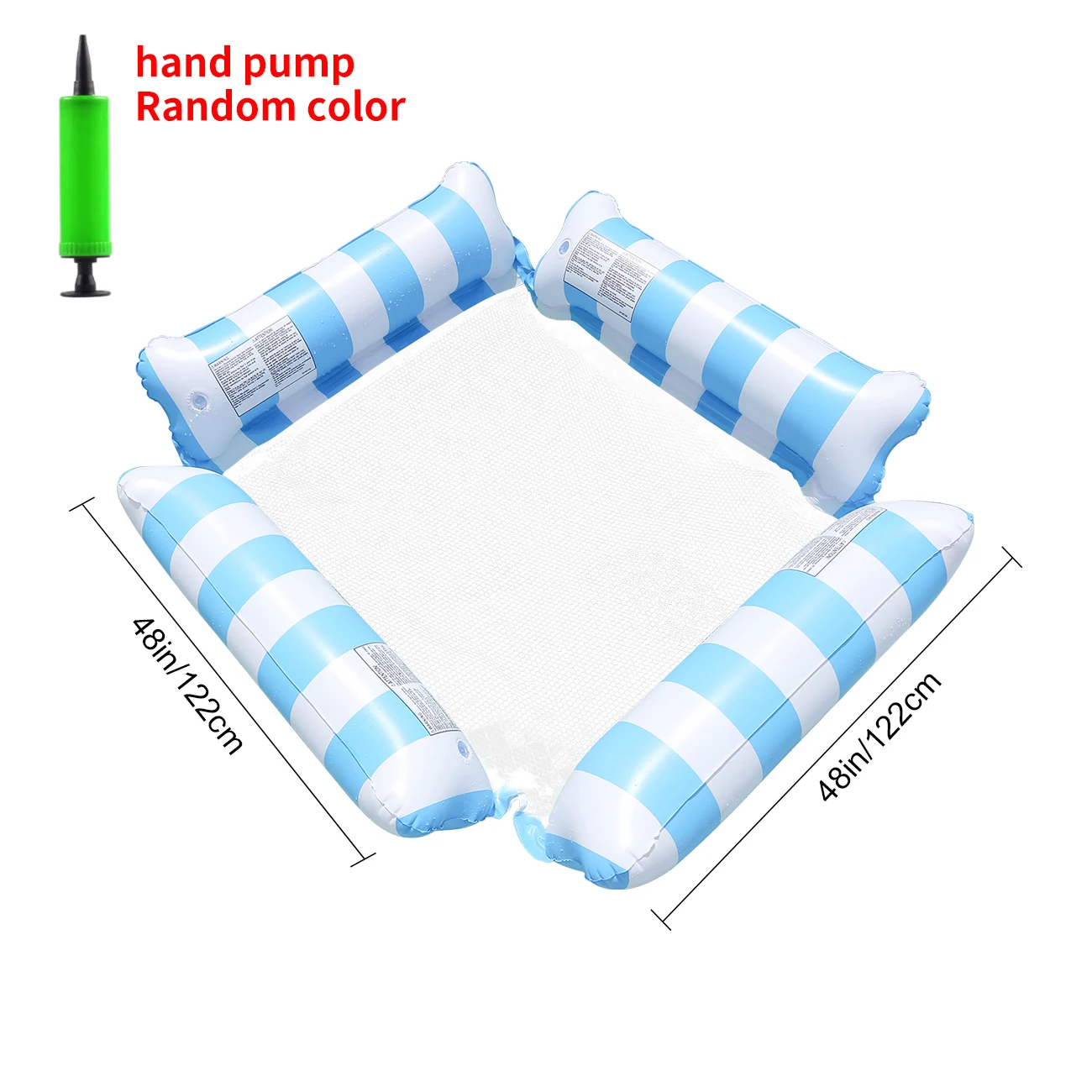 1 Pack Of Inflatable Water Hammock, Adult Swimming Pool Hammock Float, 4-In-1 Multifunctional Swimming Pool Floats