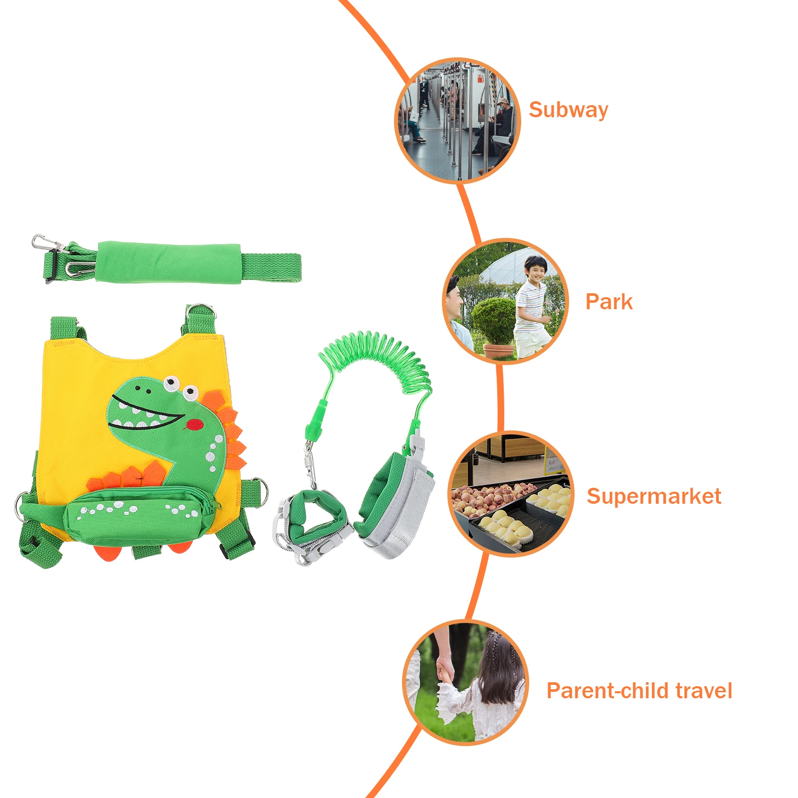 

1 комплект, 1 комплект, анти-потерянный ремень безопасности для малышей, прогулочный ремень, регулируемый 1,5 м, веревочный поводок, прогулочный ремень