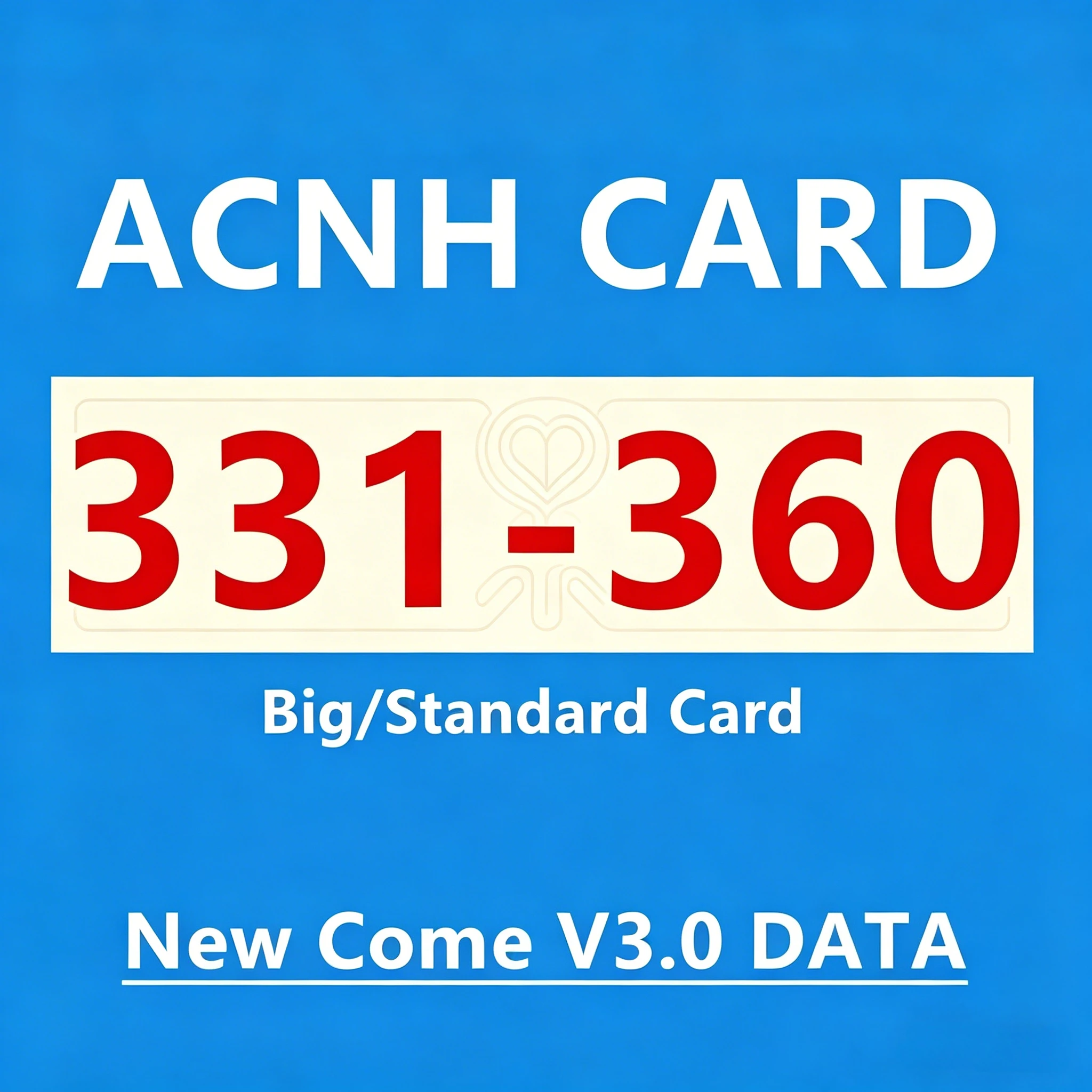 Versatile Exchange ACNH Card Villager NFC Resident Cards Full Assortment 331-360 Premium Printed Character  Cards 85.5x54mm