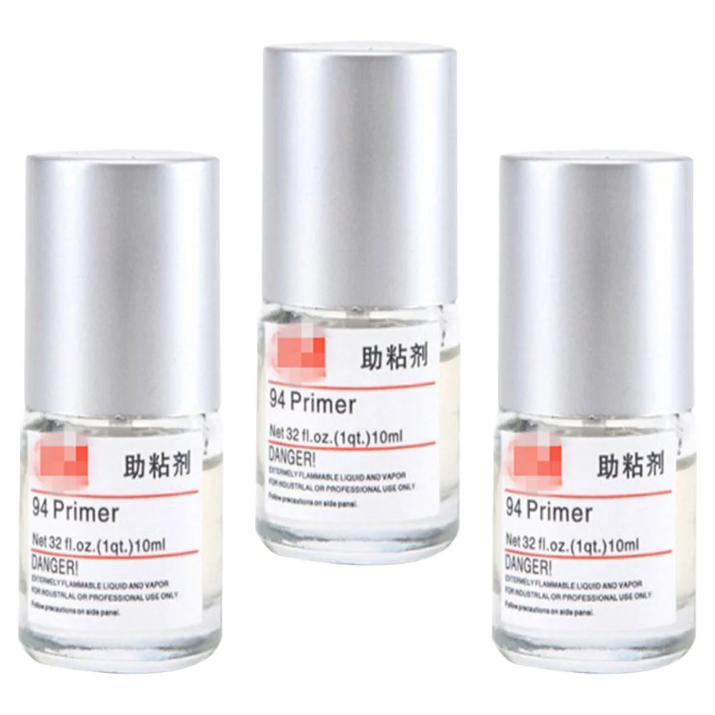 3 Bottles Automotive Adhesion Promoter Adhesive for Car Modification Multi-purpose Tiny Double-sided Tape Supply Accessories