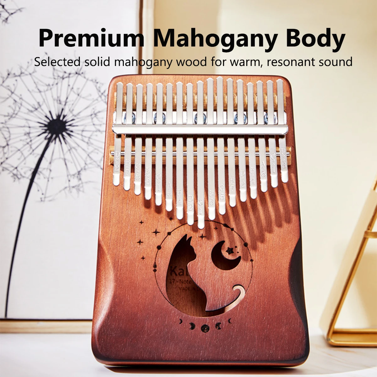 Miwayer 17/21 Keys Cat Kalimba - Musical Instrument Balalaika 评论和价格