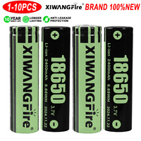 2025 18650 Lithium Battery 100% New Flashlight 18650 Rechargeable Battery 3.7V 2400Used for Flashlight Headlamp Electrical Toy