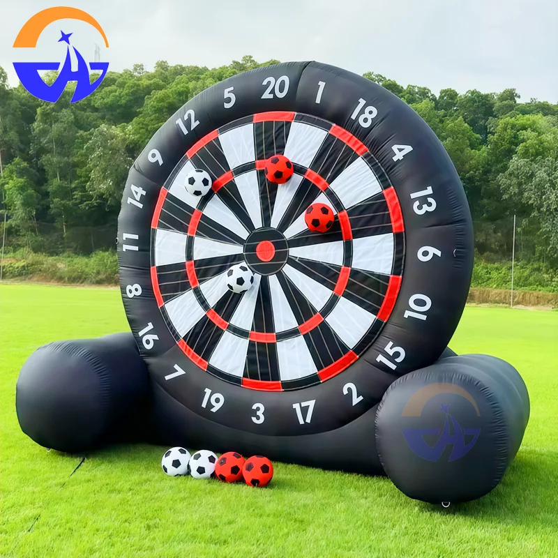 Inflatable Soccer Darts Board With Ball Oxford Inflatable Football Games Outdoor Human Dartboard Target Game For Kids Adults