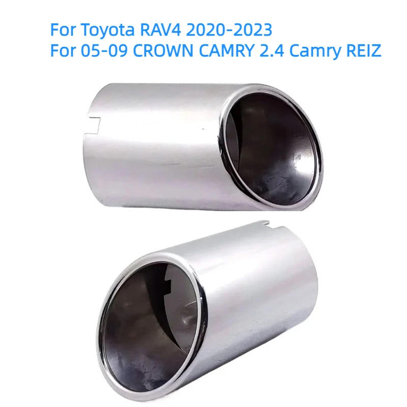 1PCS Exhaust Tip Muffler Nozzle For 2019 2020 2021 2022 2023 2024 Toyota RAV4 Exhaust Pipe Tip Car Accessory