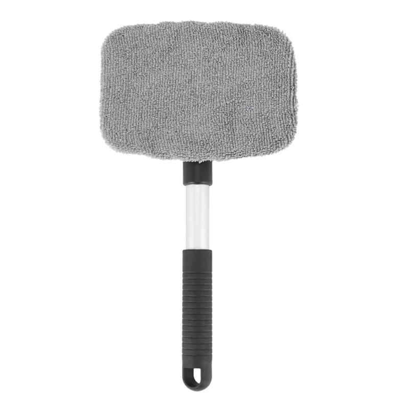

AB33-3X Car Window Cleaner Brush,Windshield Glass Cleaning Tool Extendable Aluminum Handle With 24Pcs Microfiber Covers