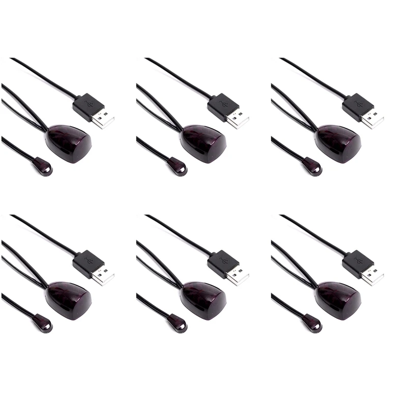 

B04B-6X IR Extender Infrared IR Remote Control Receiver USB IR Receiver Adapter Transmitter