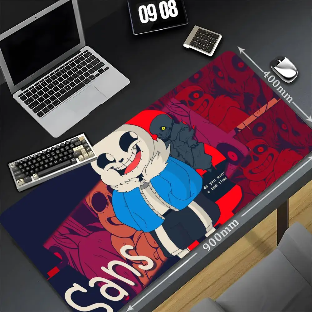 

Коврик для мыши Undertale Sans Frisk 90x40 см, настольный коврик Xxl, ПК, геймер, игровой компьютер, офисный коврик для мыши, клавиатура