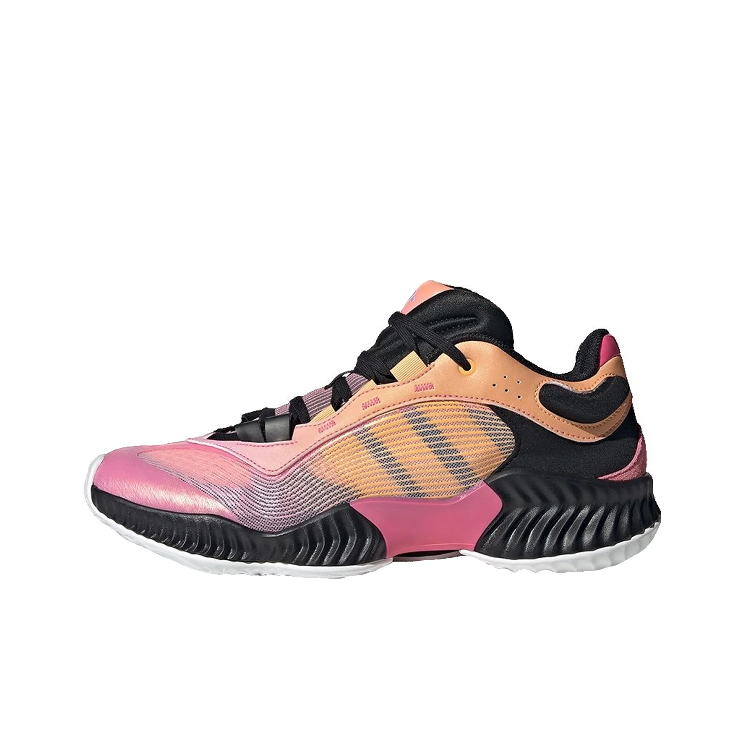 Adidas PRO VENTILATE Low Comfortable And Lightweight Low top Basketball Shoes Unisex Pink Orange Black JH5840